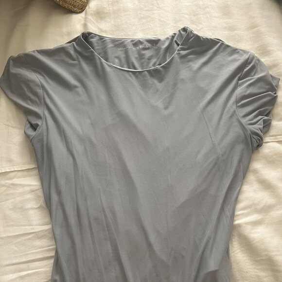 Abercrombie soft matte bodysuit grey/blue size s - Picture 3 of 4